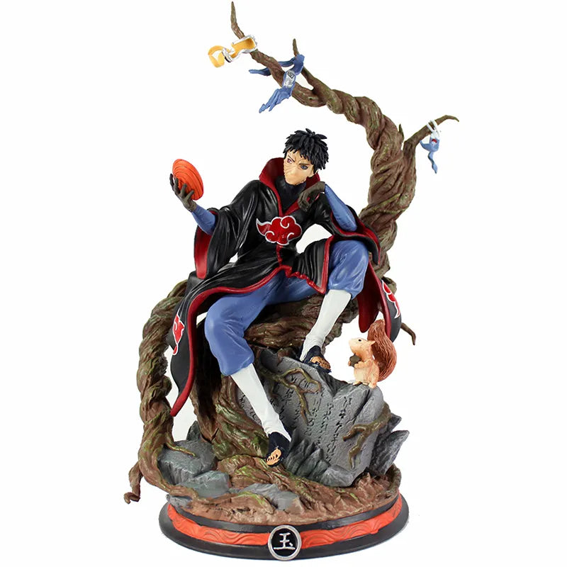 Naruto Shippuden Anime Action Figures Uchiha Obito Model 32CM PVC Statue Akatsuki Oversized Desktop Toys Gift Figma