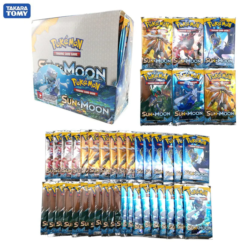 324pcs Pokemon cards Booster box all seriesTCG: Sun & Moon Edition 36 Packs Per Box Cards Game Battle classeur carte Child Toy