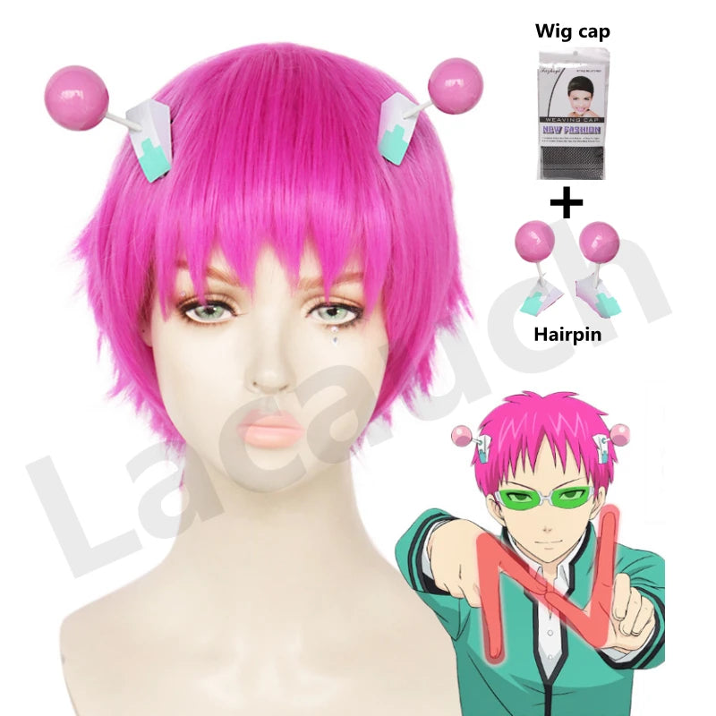 Anime Saiki Kusuo The Disastrous Life K.-Nan Cosplay Wigs Costumes Uniform Tops Pants Headwear Cos Props Wigs