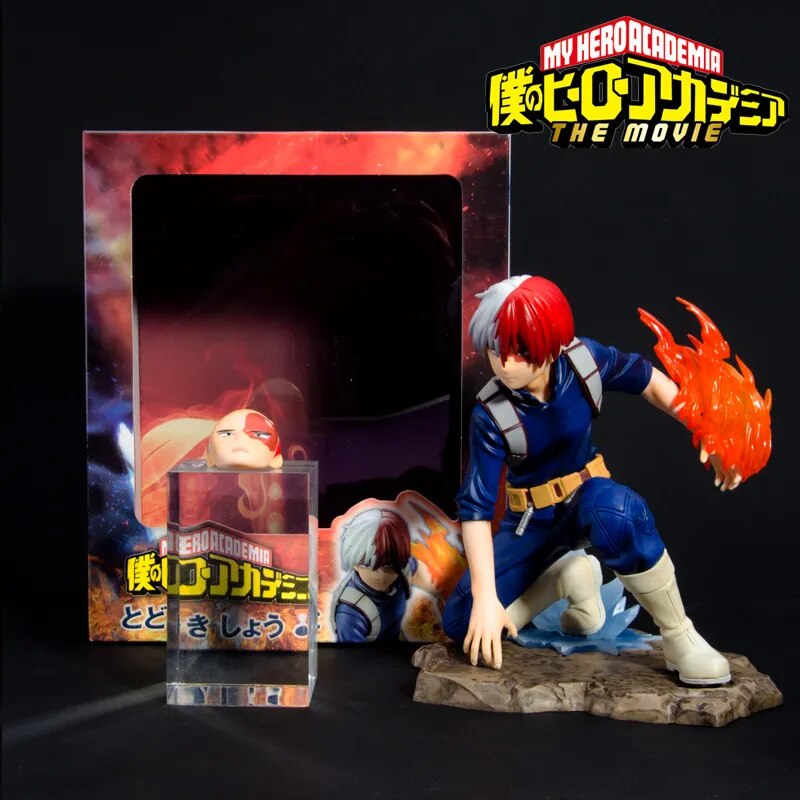 Figura de My Hero Academia Anime Midoriya Izuku Bakugou Katsuki Todoroki Shouto escala 1/8 PVC figura de acción modelo muñeca juguetes 21cm