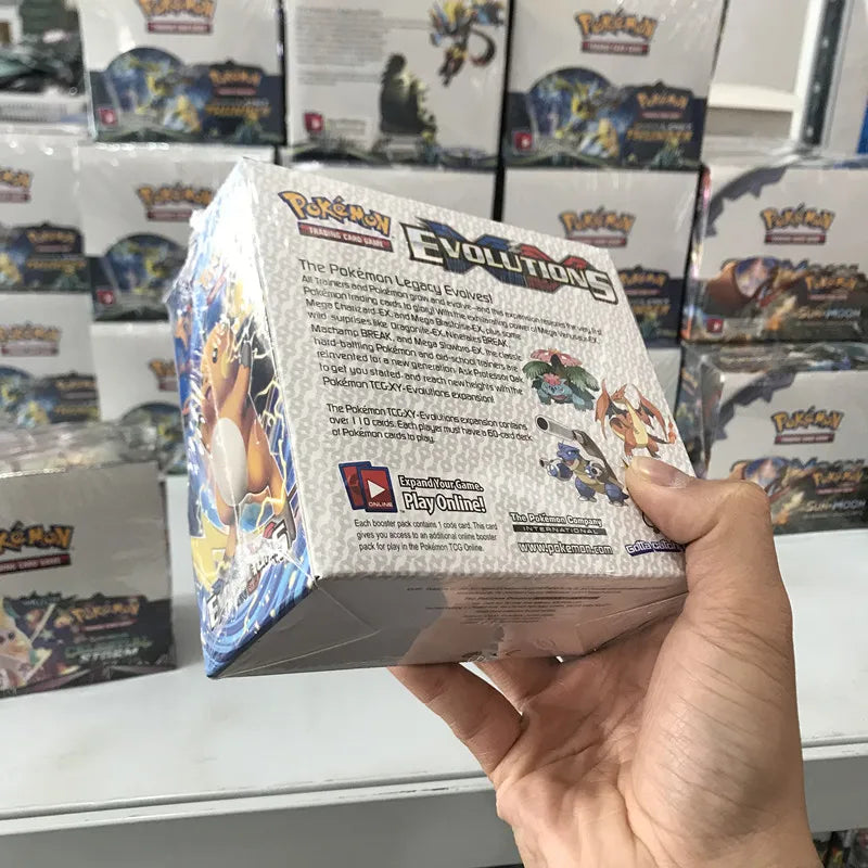 324/360pcs Pokemon cards Sun & Moon XY Evolutions Booster Box Collectible Trading Cards Game English Spanish version