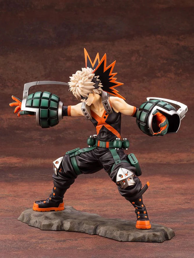 Figuras de Anime Tomy TakaraTomy My Hero Academia ARTFX J Katsuki Bakugou Katsuki PVC figura de acción modelo juguete colección muñeca regalo