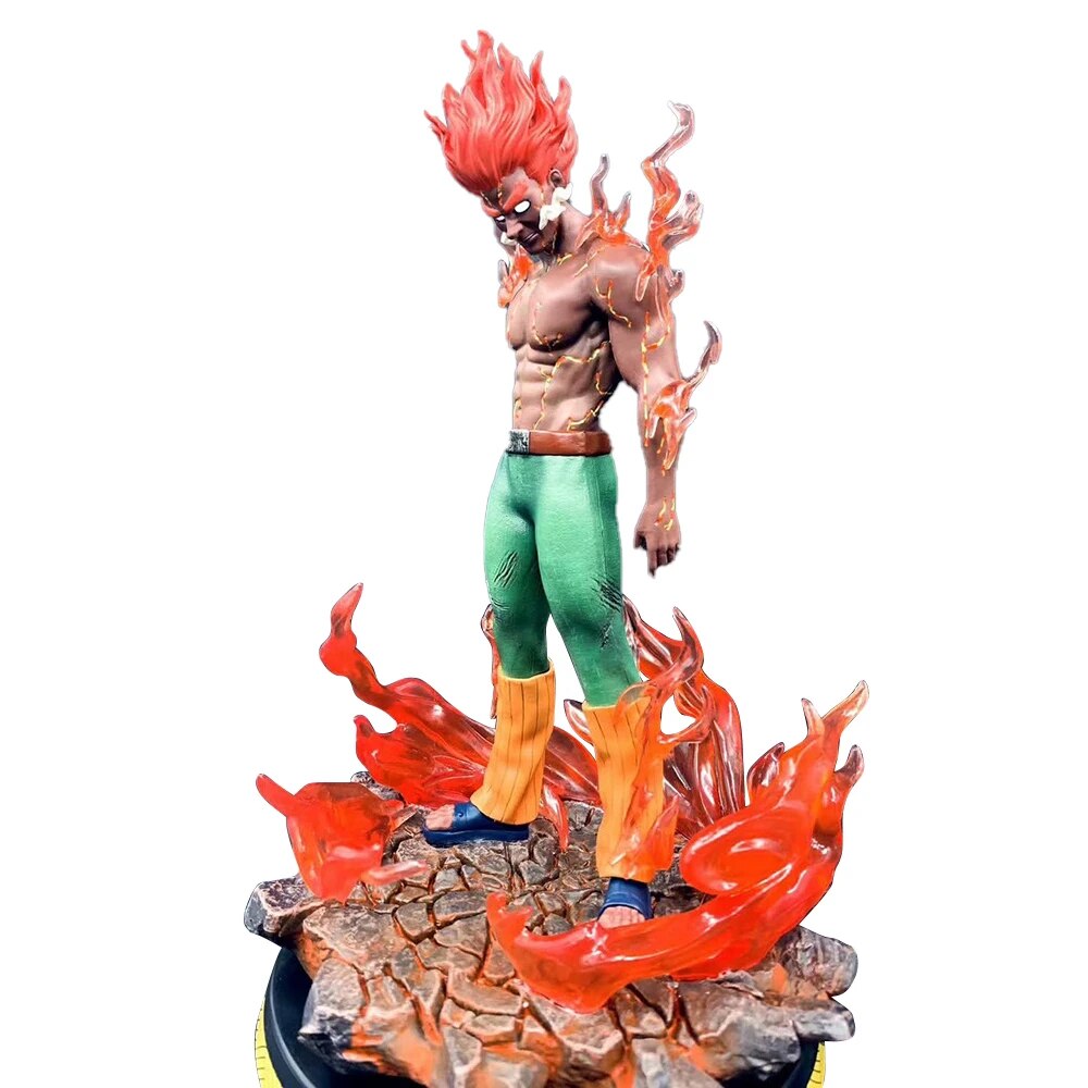 Naruto Shippuden GK Action Figure Anime Model Might Guy KAI Hachimonn Tonnkou PVC 30CM Statue Toy