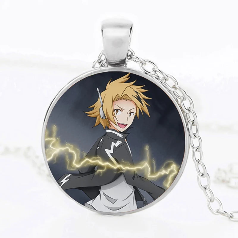 Anime My Hero Academia Necklace Boku No Todoroki Cartoon Figure Print Glass Cabochon Pendant Chain Necklace Cosplay Jewelry Gift