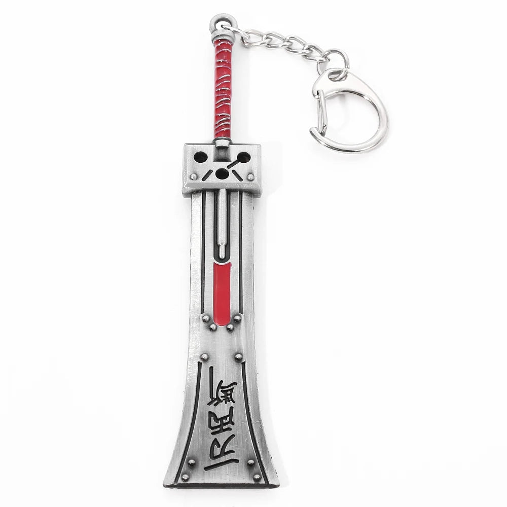 Final Fantasy 7 VII Remake Sword Keychain Cloud Strife Buster Sword Zack Fair Weapon Metal Pendant Key Chains Cosplay llaveros