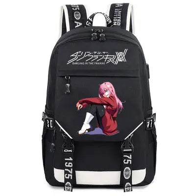 2020 New DARLING in the FRANXX Backpack 02 schoolbag Men Women Anime Student oxford high-capacity Bag unisex