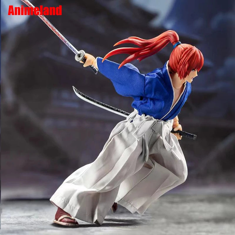 Dasin/Great Toys/GT Rurouni Kenshin Himura Sagara Sanosuke Shishio Makoto SHF 1/12 16cm/6 inch PVC Action Figure Model In Stock