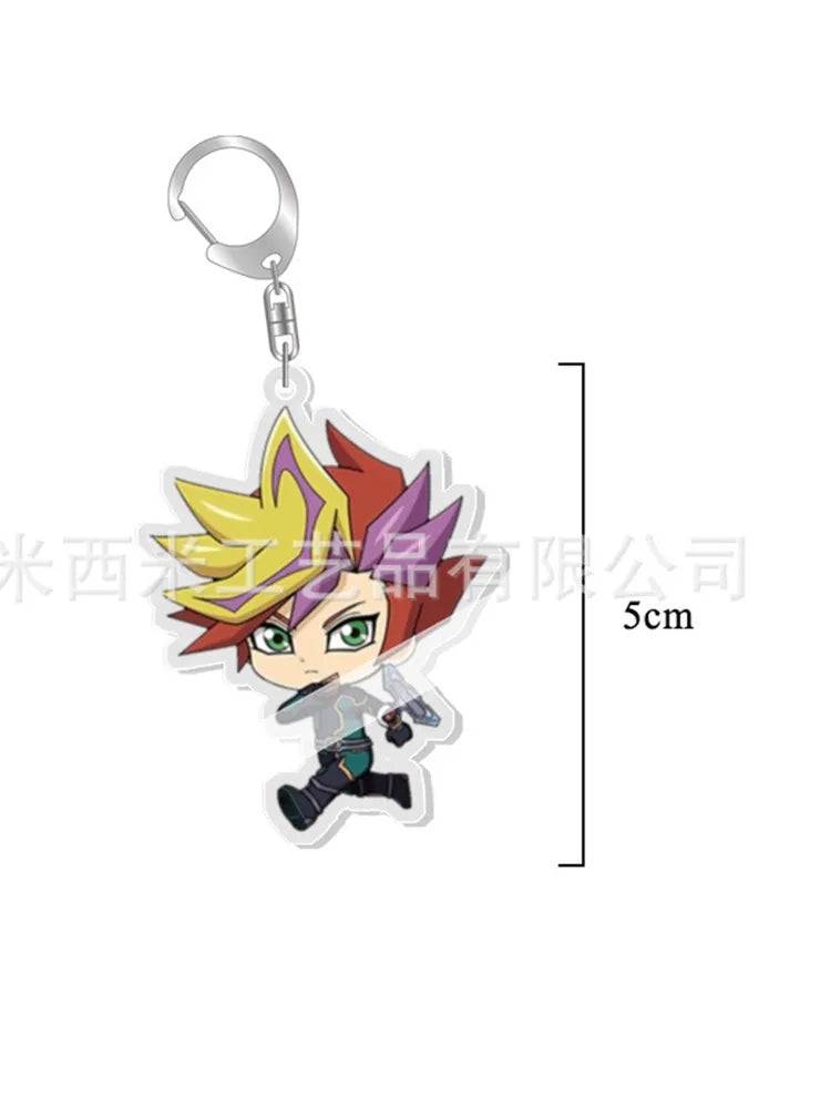 Yu-Gi-Oh! Mutou Yugi Dark Yami Anime Pendant Figure Keychain Keyring Collection Model Toy Gifts Cosplay