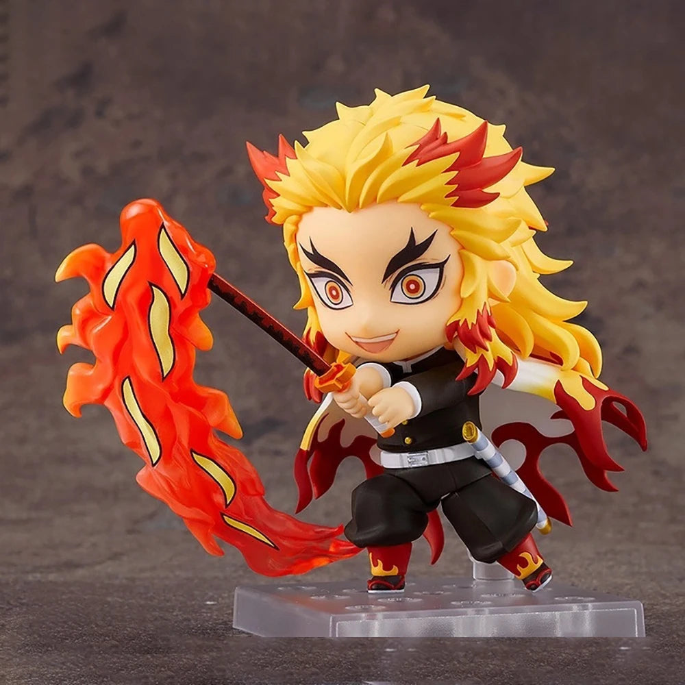 100% Original Good Smile Rengoku Kyoujurou Nendoroid Q Version Demon Slayer Anime Model 10Cm Collection Action Figure Toys Gifts