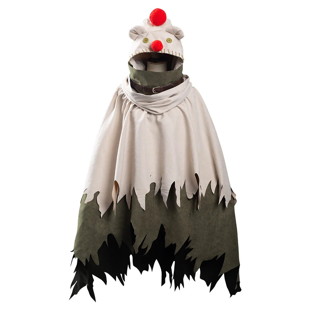 Final Fantasy VII Remake Intergrade Yuffie Kisaragi Cosplay FF12 Moogle Cape Costume Halloween Carnival Hooded Coap Scarf