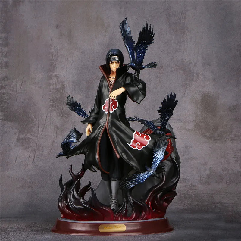 29cm Anime Naruto GK Action Figure Toys Shippuden Uchiha Itachi Fingurine Models Collectible Dolls Gifts Toys