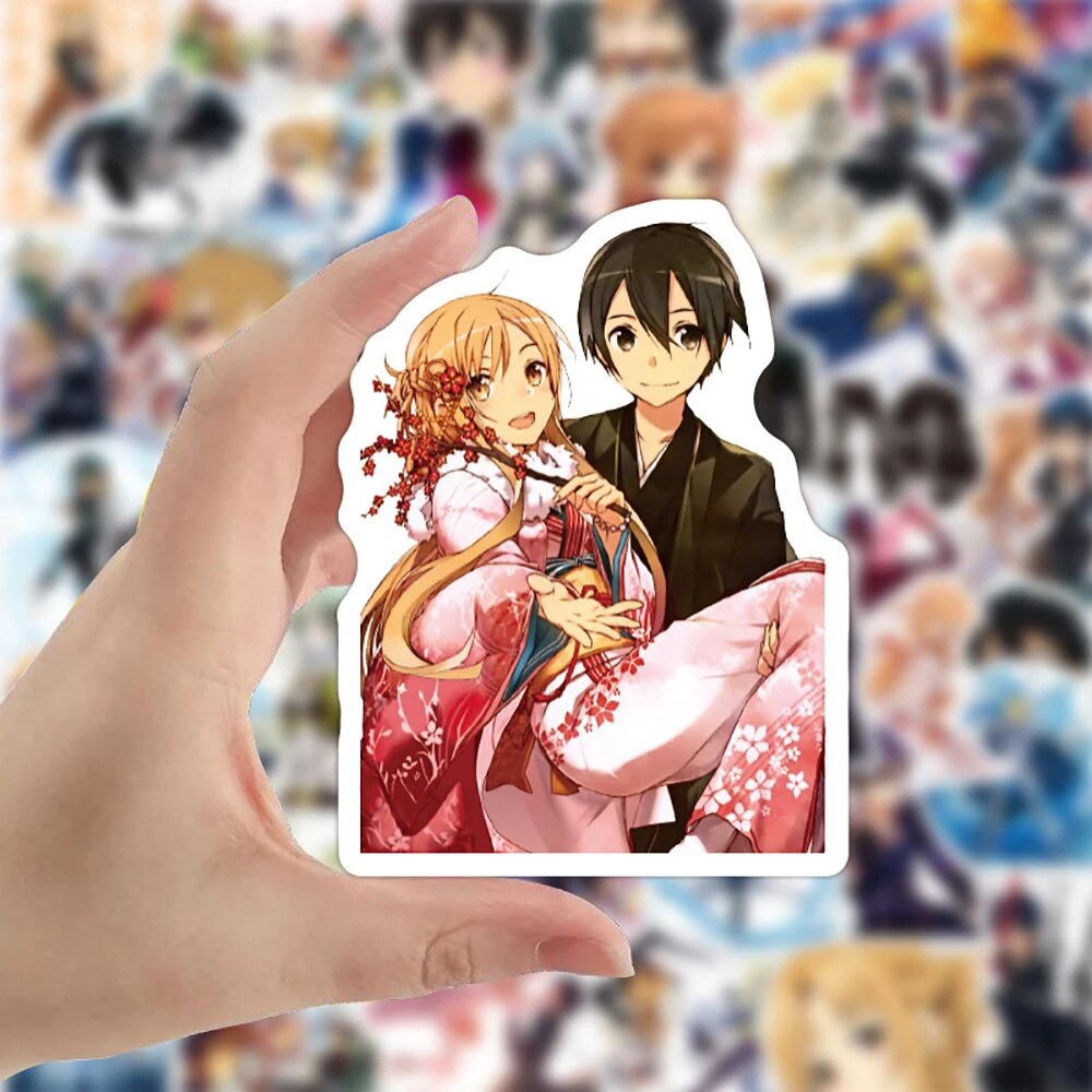 10/30/50PCS Sword Art Online Anime Stickers Skateboard Fridge Laptop Motorcycle Luggage Graffiti Cartoon Waterproof Sticker Toy