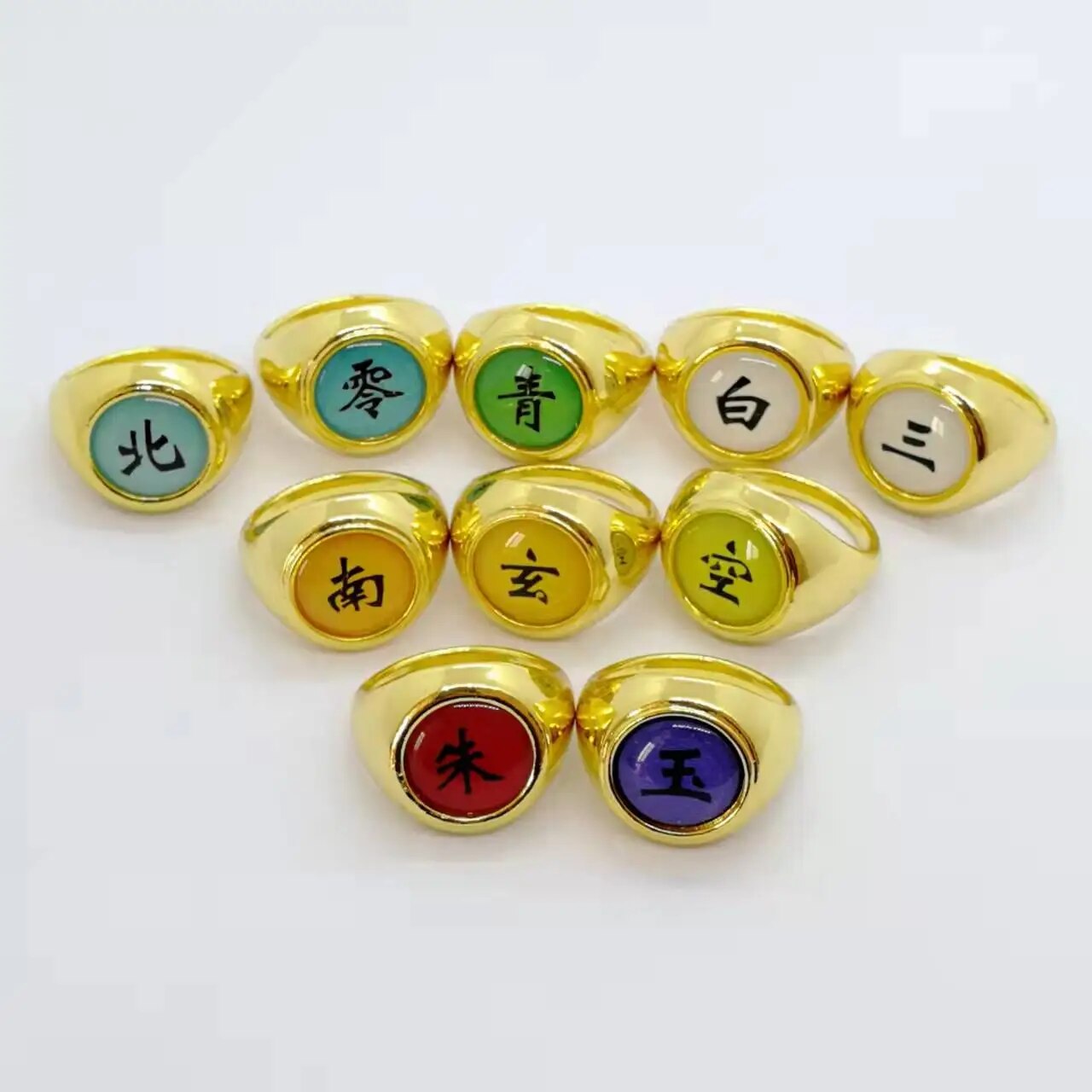 Anime Cosplay Ring  Akatsuki Itachi Pain Metal Finger Adult Ninja Props Accessories Cool Stuff Gift