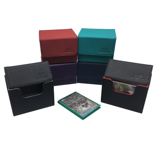 AEGIS GUARDIAN Side Loading Card Box Deck Case Mtg  Yugioh Card Binder: 100+ Deck Box