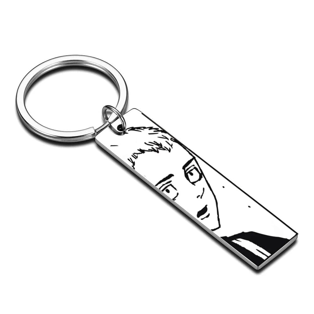 Tokyo Revengers Anime Avengers Cosplay Stainless steel Keychain Manjiro Ken Takemichi Hinata Atsushi Chibi Kawaii Bag Key ring