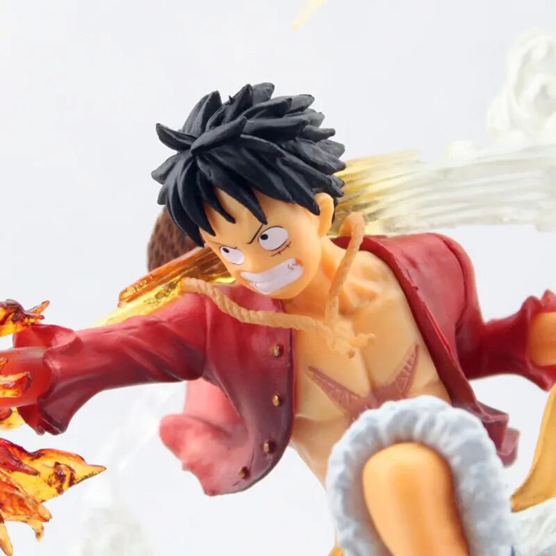 ¡Anime una pieza mono D Luffy batalla Ver! Figura de acción de PVC Brinquedos Zero figuras de una pieza juguetes de modelos de colección 14CM