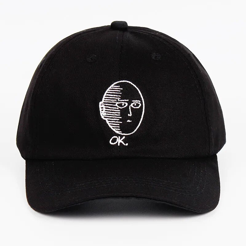 ONE PUNCH-MAN sombrero de papá 100% gorra de béisbol de algodón Anime fan bordado sombreros divertidos para Mujeres Hombres ok Man One Punch Man Snapback