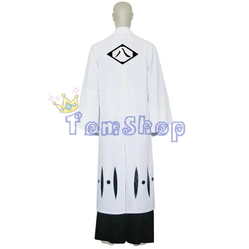 Bleach 8th Division Captain Kyouraku Shunsui Cosplay Costume Custom Size Express shipping