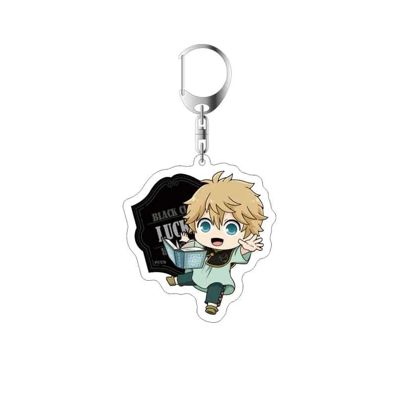 Black Clover Action Figure Anime Acrylic Asta Yuno Noell Silva Yami Sukehiro Magna Swing Keychain Pendant Christmas Gifts 5.5cm