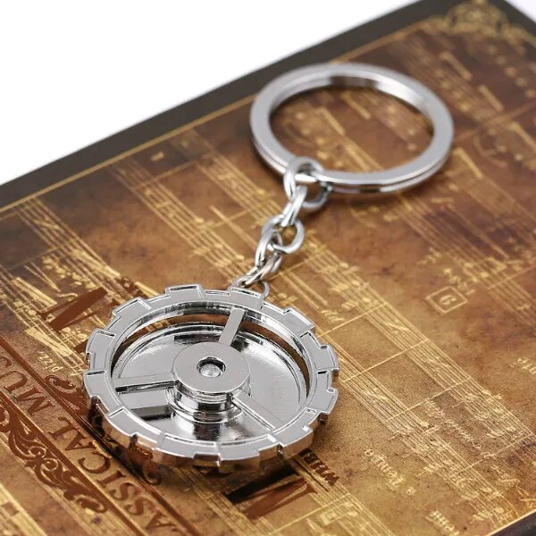 Anime Fairy Tail Keychains can Rotate Keys Chain Cosplay Pendant Key Rings for Key Car Collection Gift