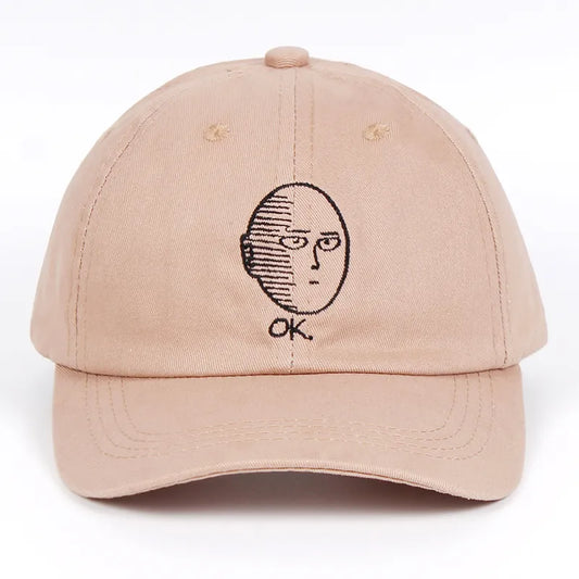 ONE PUNCH-MAN Dad Hat 100% Cotton baseball cap Anime fan embroidery funny Hats for Women Men ok Man One Punch Man Snapback