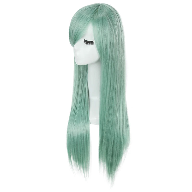 L-email wig Synthetic HairThe Seven Deadly Sins Cosplay Wigs Elizabeth Liones Wig Long Green Straight Women Heat Resistant Wigs