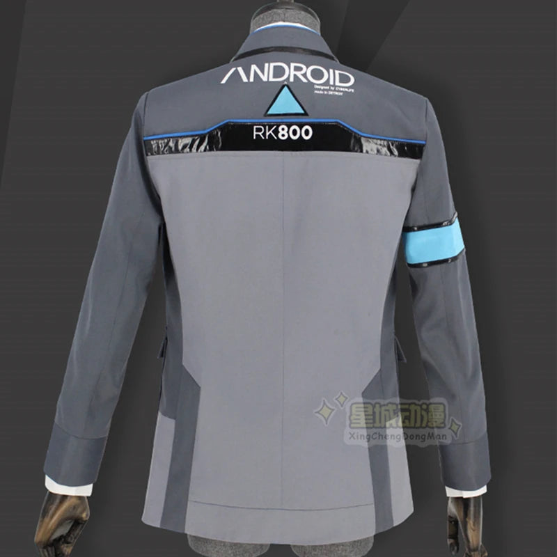 Game Detroit: Become Human Connor RK800 Agent Uniform Suits halllween Cosplay Costume Jackets Coats