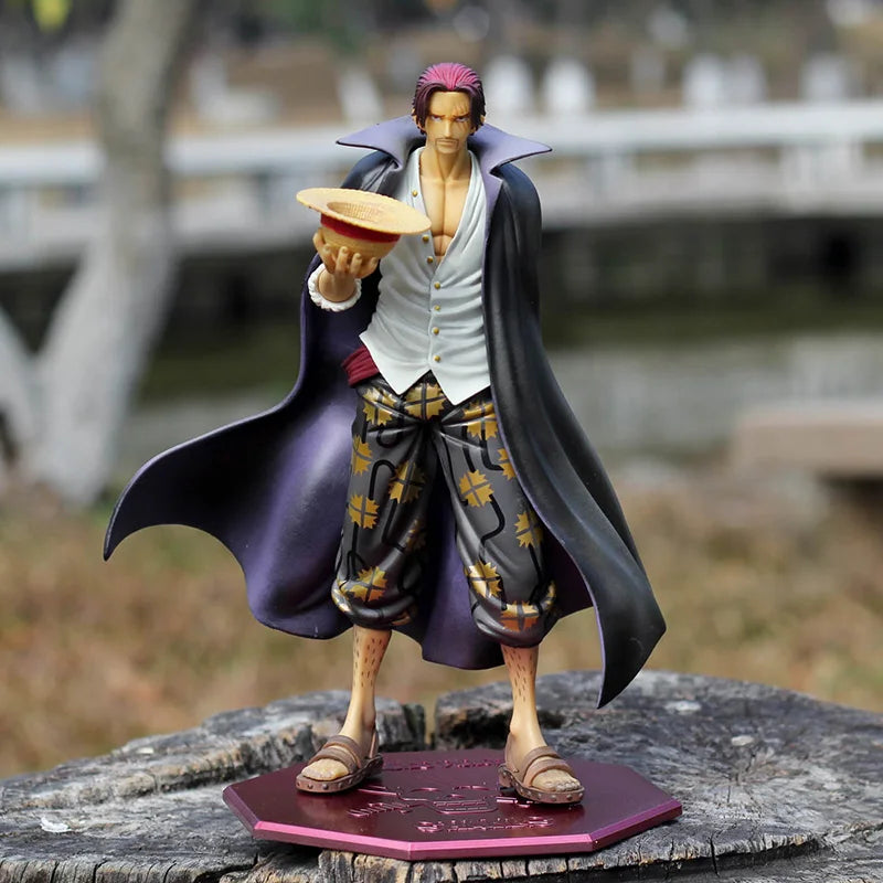 Good PVC POP Deluxe Red Haired Pirates Shanks Action Figure Anime ONE PIECE 10th Anniversary Excellent Model Toy Collectibles