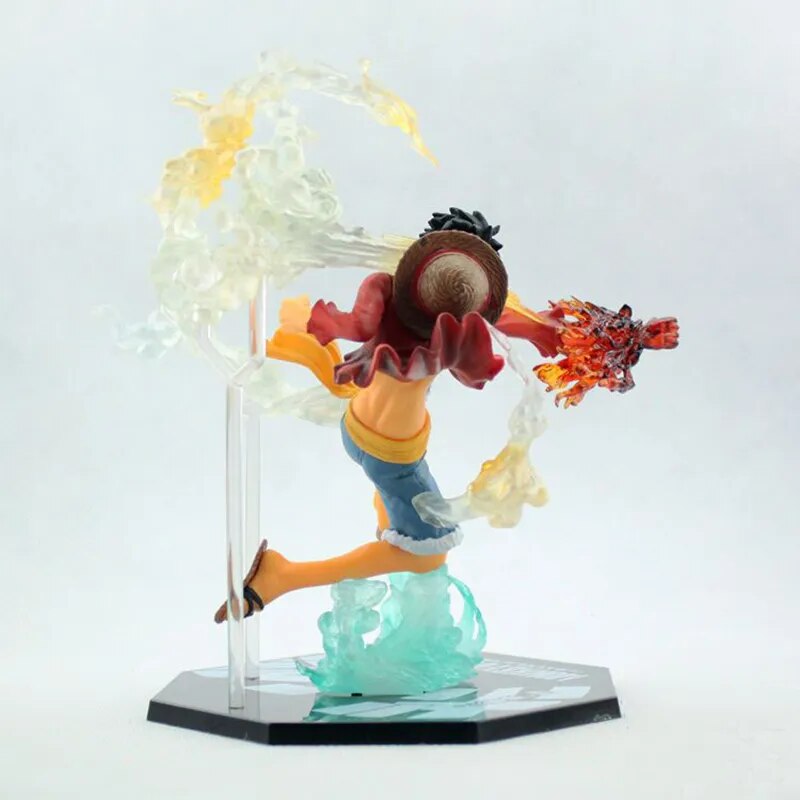 ¡Anime una pieza mono D Luffy batalla Ver! Figura de acción de PVC Brinquedos Zero figuras de una pieza juguetes de modelos de colección 14CM