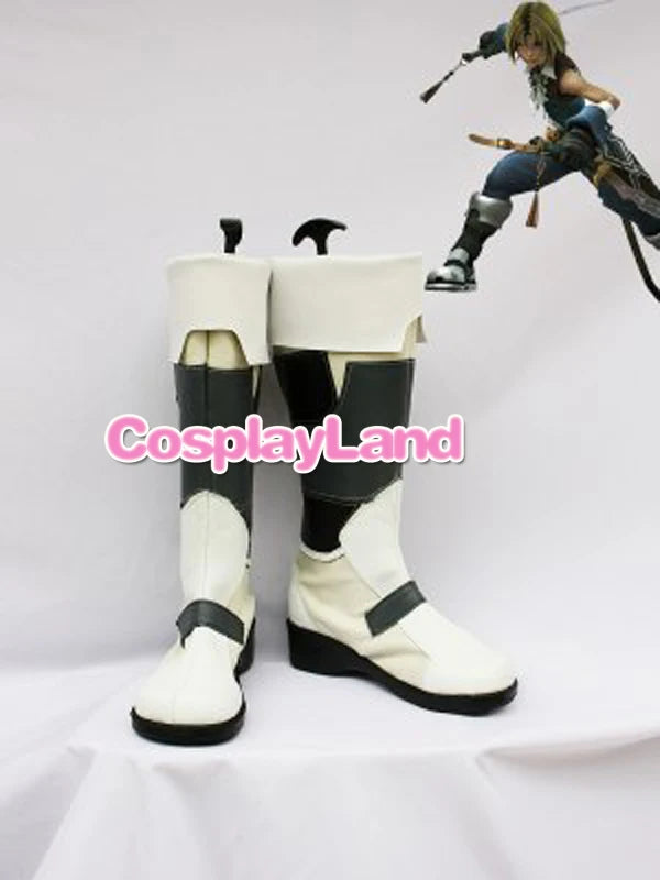 Final Fantasy Gittern Cosplay Boots Shoes Game Party Cosplay Boots Custom Made for Adult Men Shoes