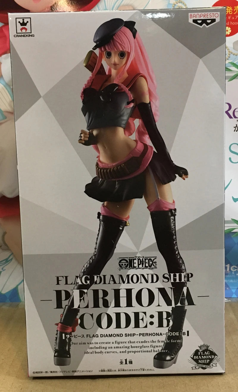 Japan Anime "ONE PIECE" Original Banpresto FLAG DIAMOND SHIP / FDS Collection Figure - Perhone CODE:B