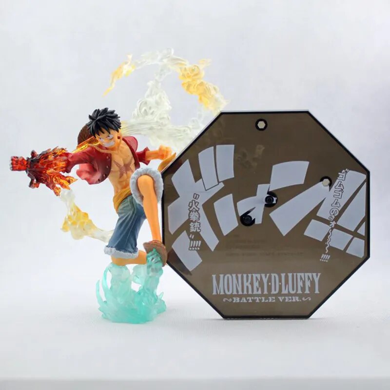 ¡Anime una pieza mono D Luffy batalla Ver! Figura de acción de PVC Brinquedos Zero figuras de una pieza juguetes de modelos de colección 14CM