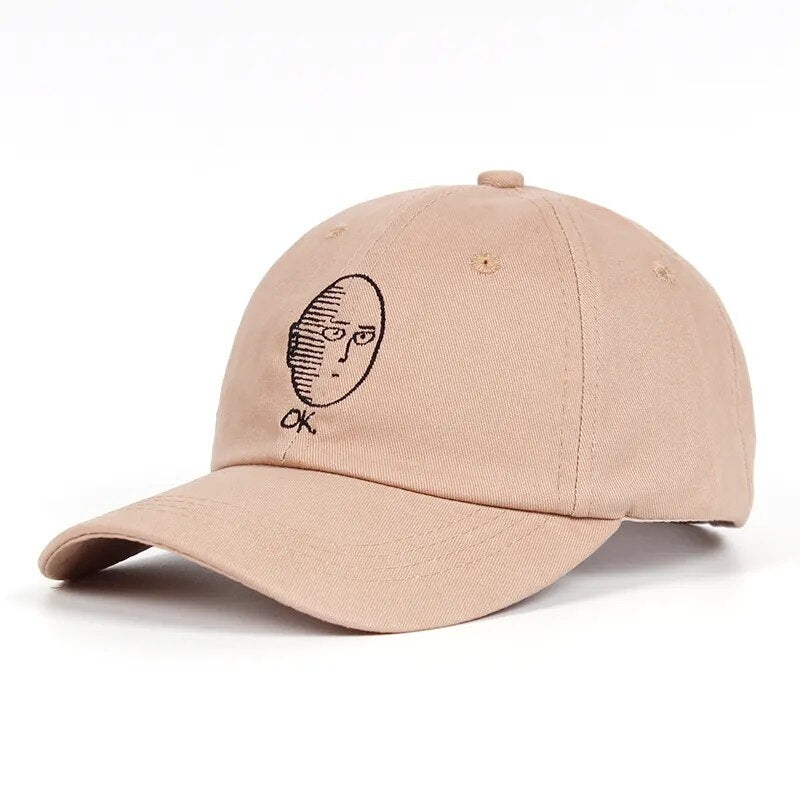 ONE PUNCH-MAN sombrero de papá 100% gorra de béisbol de algodón Anime fan bordado sombreros divertidos para Mujeres Hombres ok Man One Punch Man Snapback