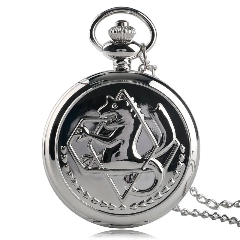 Retro Tone Fullmetal Alchemist High Grade Gifts Sets Pocket Watch Cosplay Edward Elric Anime Design Japan Anime Necklace Clock