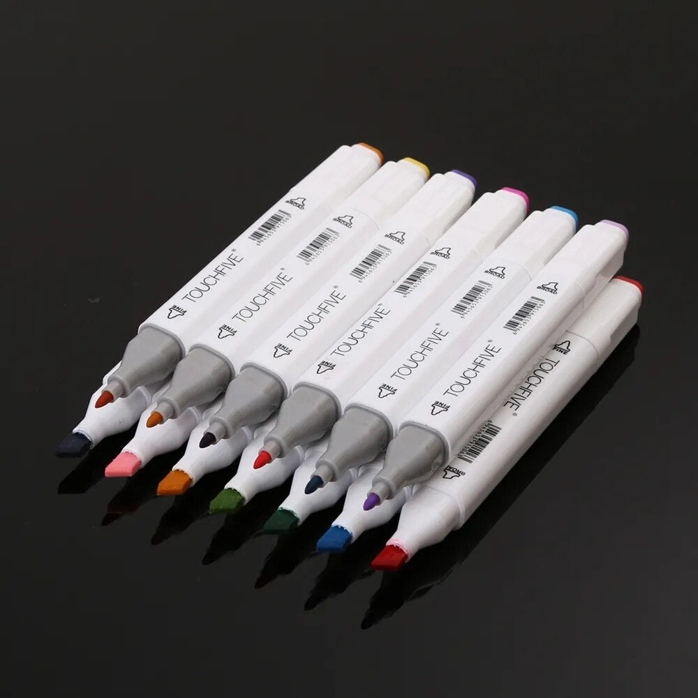 Touchfive Marker 30/40/60/80/168Colors Art Marker Set Oily Alcohol Based Sketch Markers Pen for Artist Drawing Manga Animation