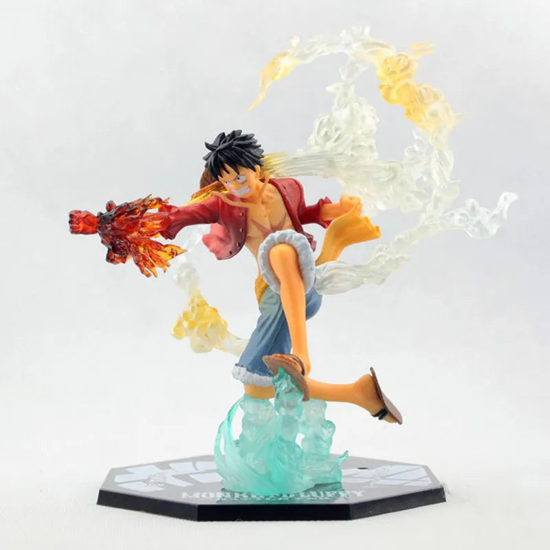 ¡Anime una pieza mono D Luffy batalla Ver! Figura de acción de PVC Brinquedos Zero figuras de una pieza juguetes de modelos de colección 14CM