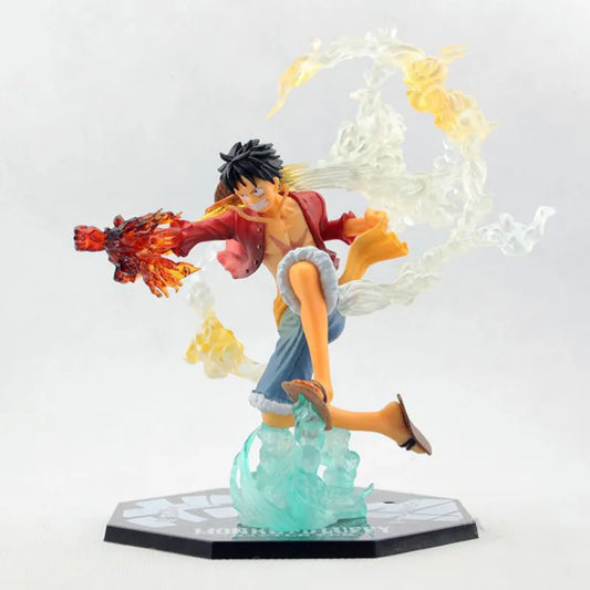 ¡Anime una pieza mono D Luffy batalla Ver! Figura de acción de PVC Brinquedos Zero figuras de una pieza juguetes de modelos de colección 14CM