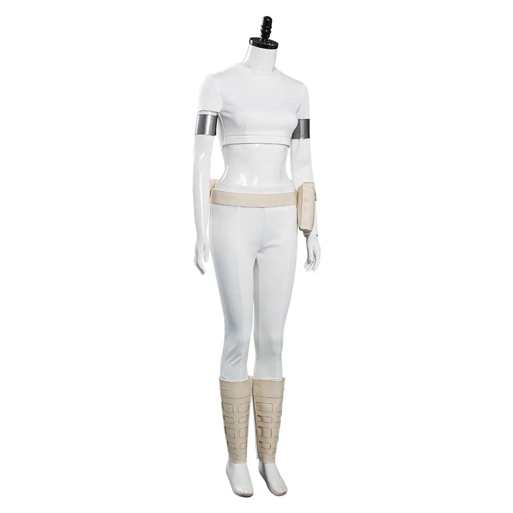 Padme Amidala Cosplay Costume Outfits For Adult Women Kids Children Halloween Carnival Suit