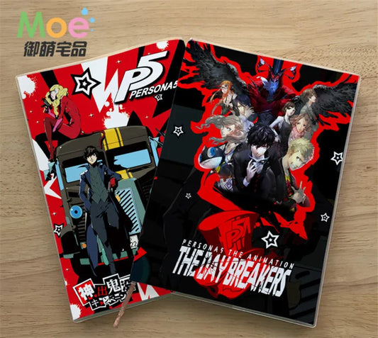 Anime Persona 5 P5  Figure Student Writing Paper Notebook Delicate Eye Protection Notepad Diary Memo Gift