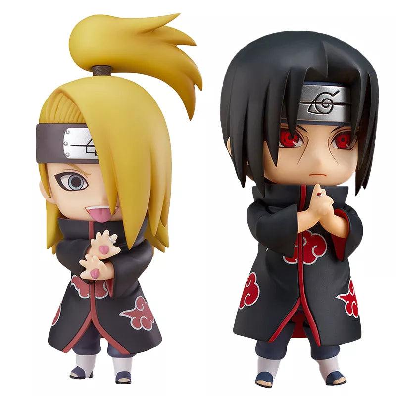 In Stock Anime Modle Gsc Figurine Naruto Figure Itachi Sasuke Q Version Collection Action Figure Toys for Boys Gift Original