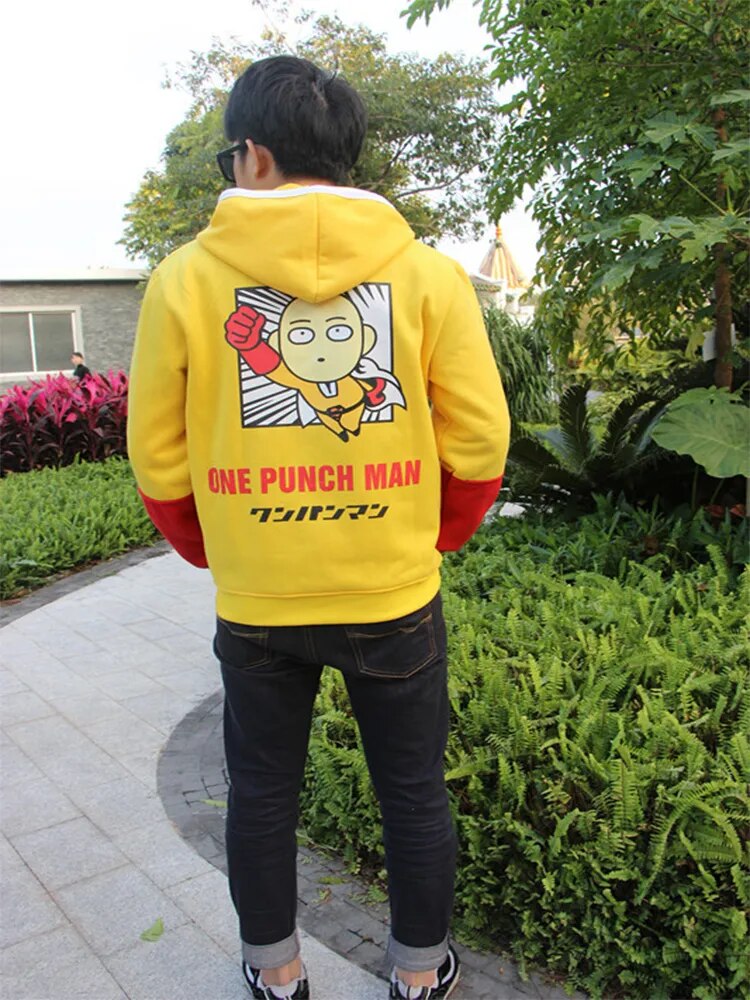 Sudaderas con capucha de PP gratis One Punch Man Oppai, Sudadera con capucha de dibujos animados, ropa de cosplay de Saitama, sudaderas de disfraz para hombres y mujeres, ropa de anime para hombres