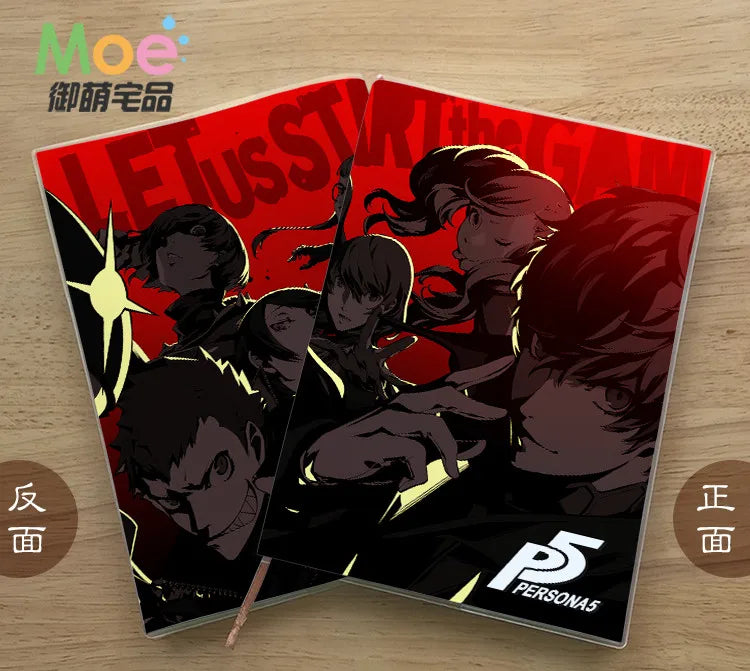 Anime Persona 5 P5  Figure Student Writing Paper Notebook Delicate Eye Protection Notepad Diary Memo Gift