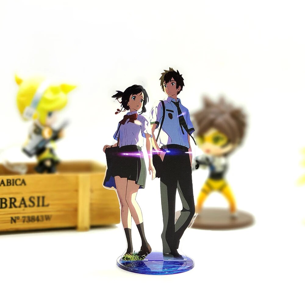 Your name KIMI NO NAWA Tachibana Taki Miyamizu Mitsuha acrylic stand figure model plate holder cake topper anime