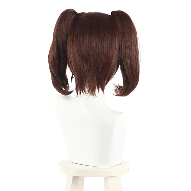 L-email wig The Seven Deadly Sins Diane Cosplay Wigs Brown Double Ponytails Cosplay Wig Halloween Heat Resistant Synthetic Hair