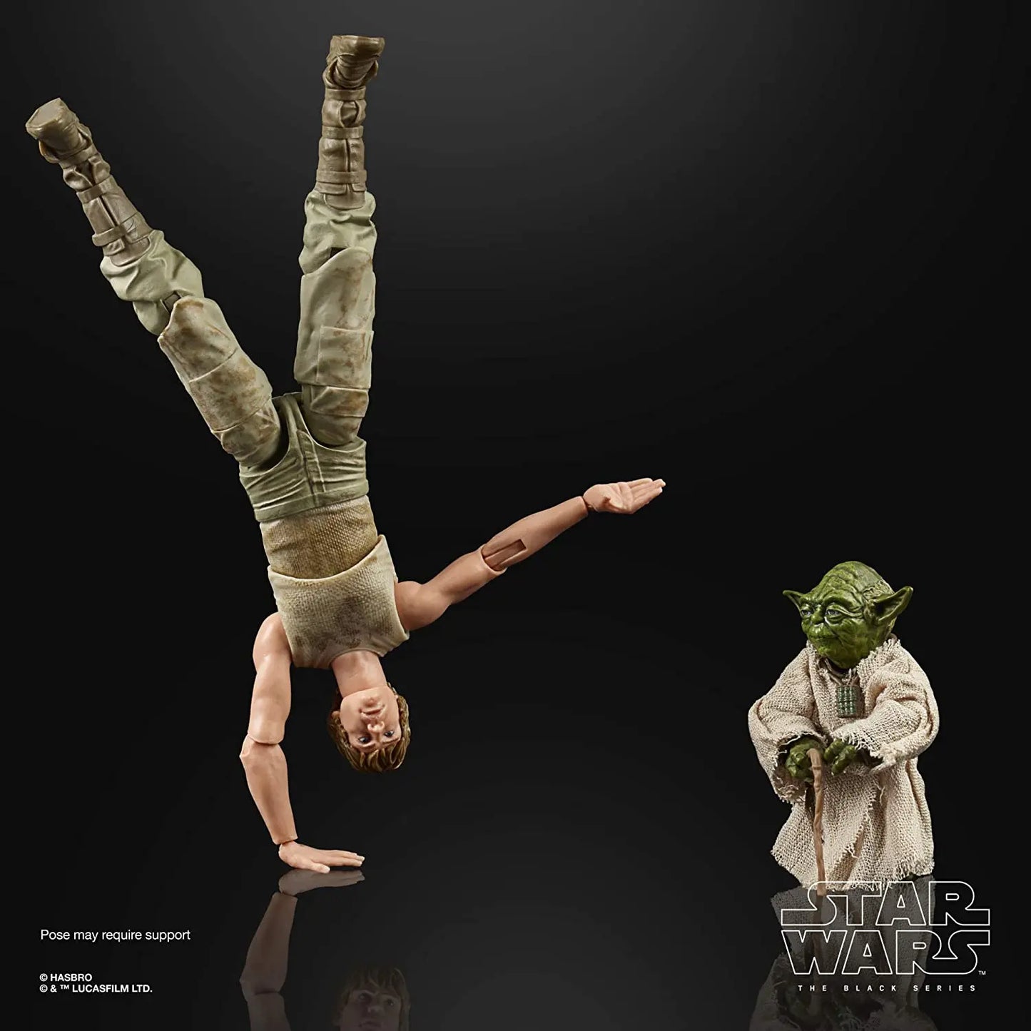 6inch Hasbro Star Wars The Black Series Luke Skywalker and Yoda (Jedi Training) 6-Inch Action Figures