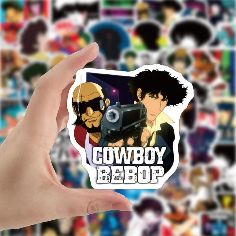 10/30/50pcs Cowboy Bebop Anime Stickers Kids Toy Laptop Luggage Guitar Phone Car Skateboard Cartoon DIY Graffiti Sticker Decals