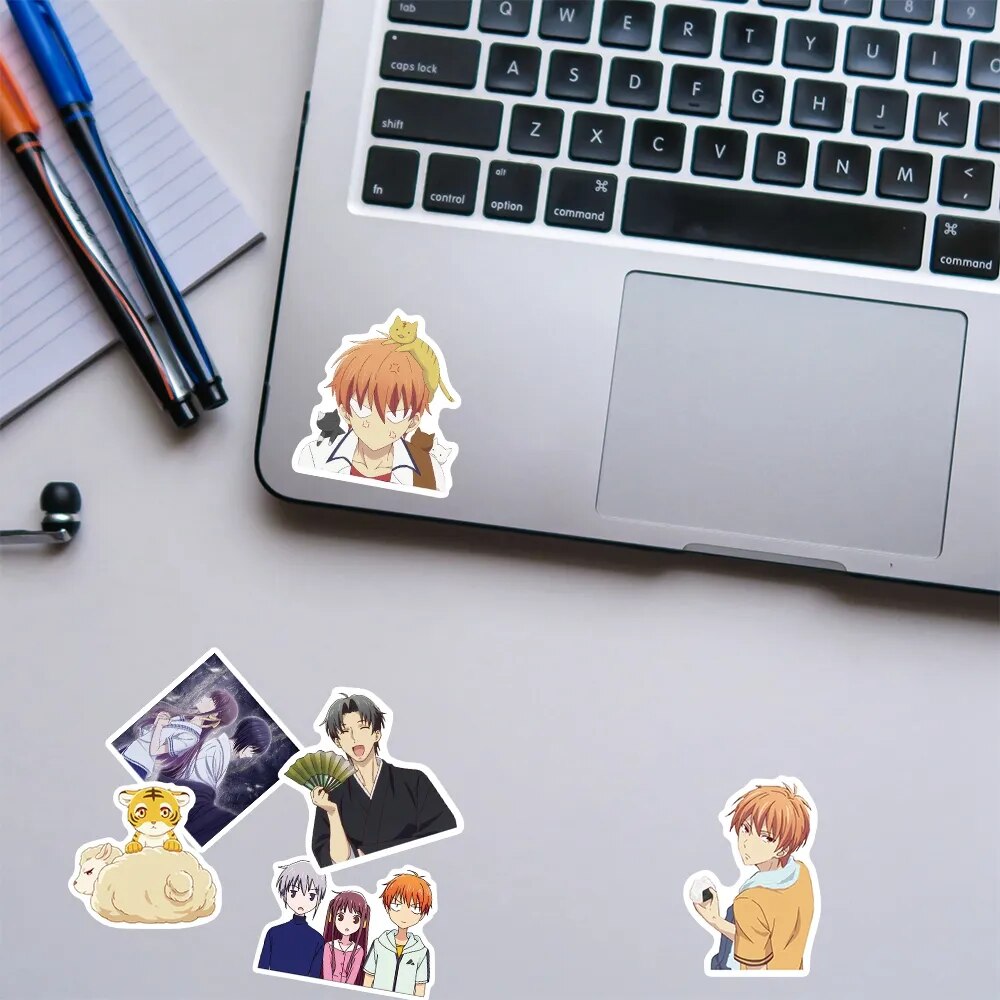 10/30/50/100Pcs Anime Fruits Basket Stickers for Laptop Guitar Luggage Phone Skateboard Waterproof Sticker Decal Classic Kid Toy
