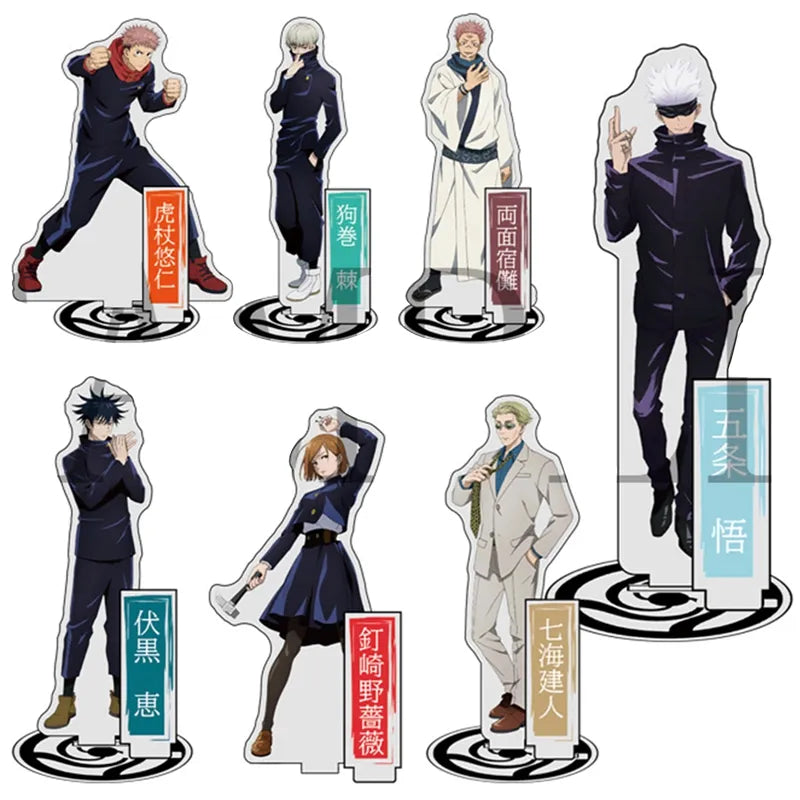 2022 Japan Anime Jujutsu Kaisen Acrylic Figure Stand Model Plate Desk Decor Cosplay Xmas Keychain