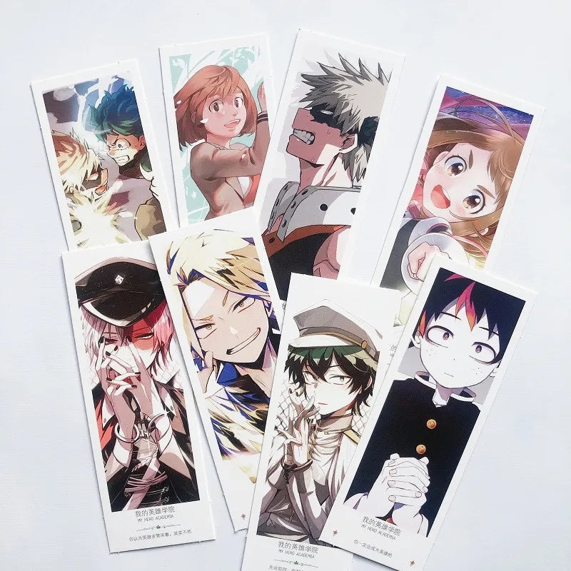 36 Pcs/Set Anime My Hero Academia Paper Bookmark Midoriya Izuku, Todoroki Shouto Book Holder Message Card Cosplay Gift