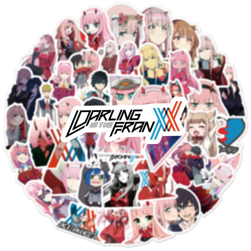 10/30/50PCS Anime DARLING in the FRANXX Cool Cartoon Stickers Skateboard Guitar Laptop Motorcycle Travel Luggage